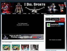 Tablet Screenshot of idigsports.com